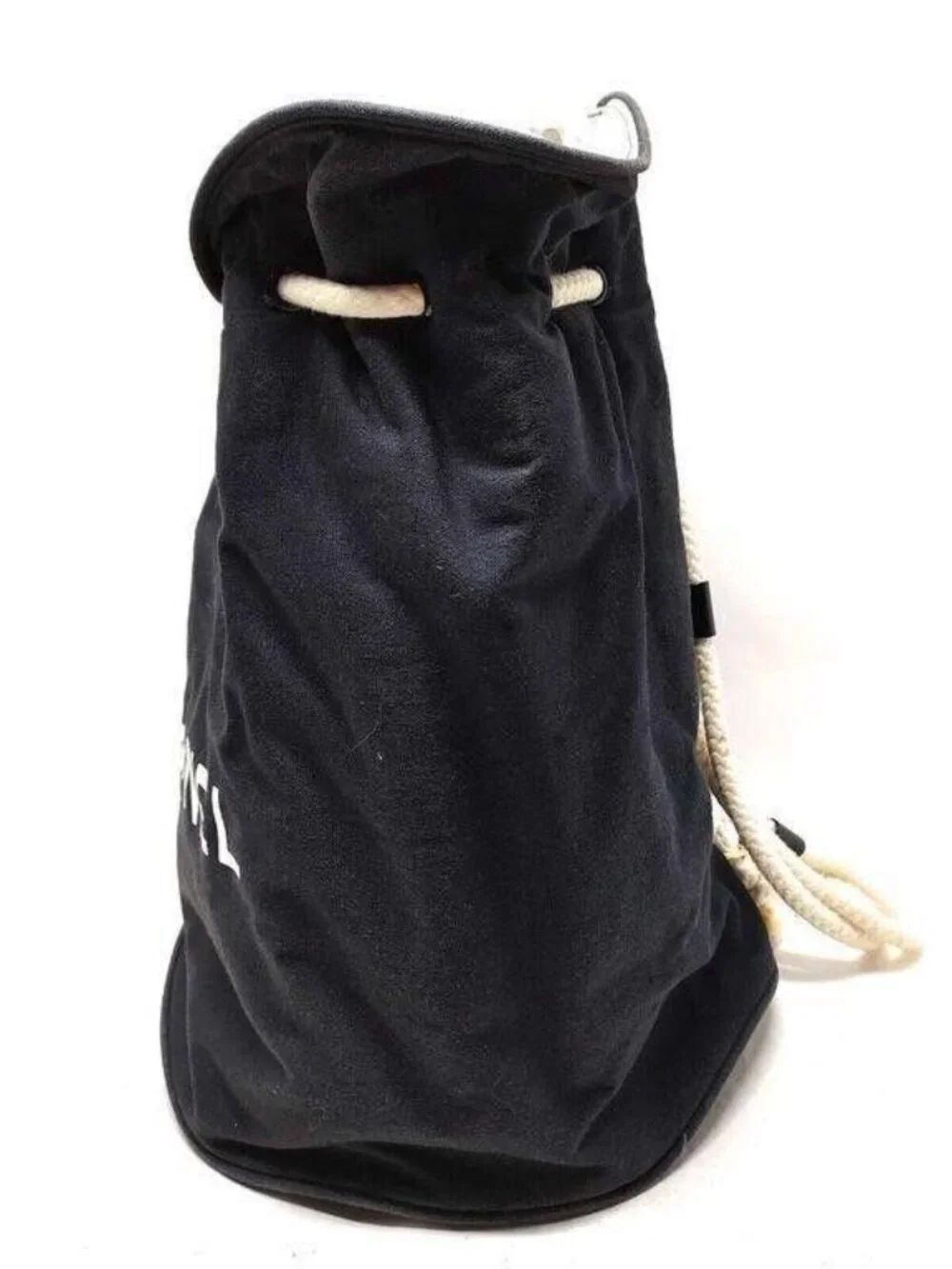 CHANEL Black Canvas Shoulder Bag